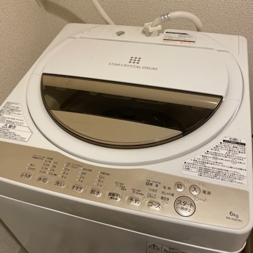 TOSHIBA 洗濯機 6kg AW-6G8