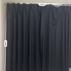 本日受け取りの方優先【問い合わせ多い為※価格改定※しました】カーテン　黒の画像
