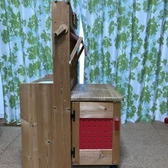 木製子供用キッチン　お店屋さんごっこ用　おままごとの画像