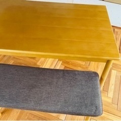 【無料】ニトリテーブル&長椅子　欠品有