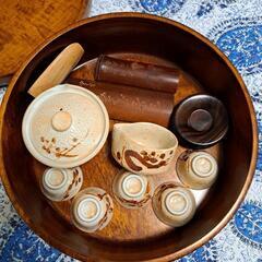 煎茶道具　茶櫃付きの画像