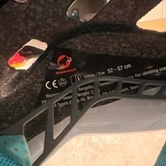 MAMMUTヘルメットサイズ52～57cm&MILLETヘルメットホルダーの画像