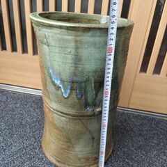 (最終価格) 陶器傘立て(信楽焼)