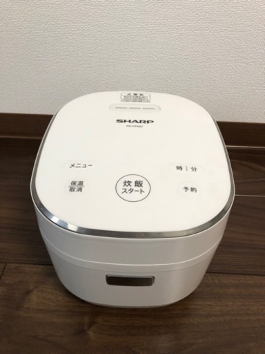 SHARP 0.5~3合炊き炊飯器 KS-CF05C-W