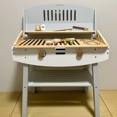 【美品】木製おままごとバーベキューセット