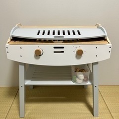 【美品】木製おままごとバーベキューセットの画像