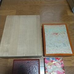 書類入れ 小物入れ レターケース 行李 箱４個の画像