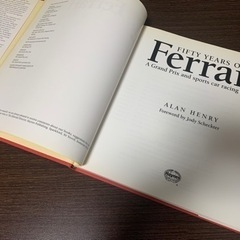 洋書★スクーデリア・フェラーリ【レース活動50周年記念 写真集】★エンツォ・フェラーリ F1 ニキ・ラウダ ル・マン24 250GTO 等★豪華本★の画像