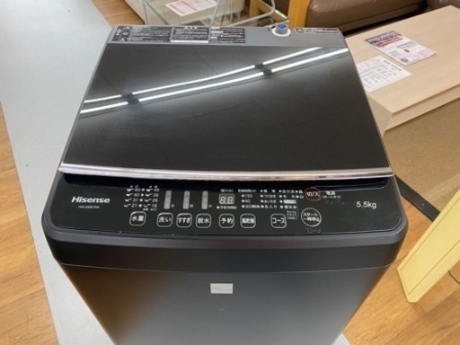 I395 ? Hisense 洗濯機 （5.5㎏）スタイリッシュなマットブラック ⭐ 動作確認済 ⭐ クリーニング済