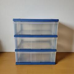 衣類収納3段　横に広いタイプの画像