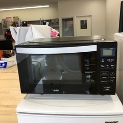 HJ404【中古】Haier ヘルツフリー電子レンジ JM-FH18H
