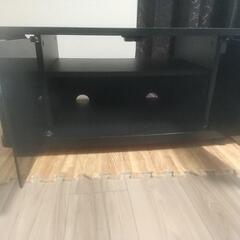 テレビ台 ガラス戸 キャスター付きの画像