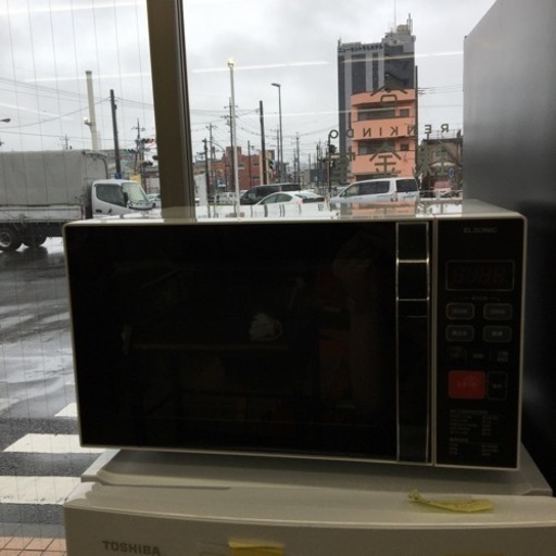 HJ405★値下げ★【中古】ELSONIC 電子レンジ EG-FMW600