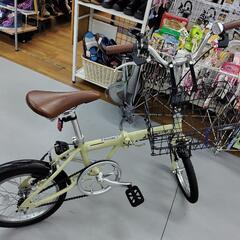 J068☆使用感有り☆折りたたみ自転車☆CAPTAIN STAG☆変速なし☆16