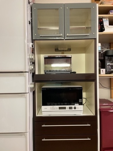 【取引者決定】食器棚(ブラウン)　H1700×W700×D500
