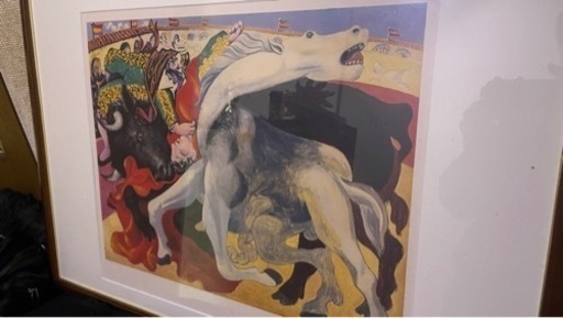 パブロ・ピカソ 「闘牛士の死」複製画　2994／5000