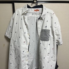 2X☆メンズシャツ☆襟元黄ばみあり