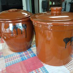 味噌壺、梅干壺、２個　無料