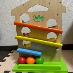 【あげます】ボール転がし おもちゃ 木製 赤ちゃん ベビー