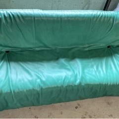 ソファベッド　グリーン　取りに来て頂ける方の画像