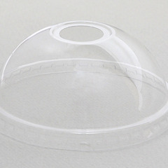 【未開封新品　透明PPカップ ドーム蓋 口径95mm用 O穴付 ...