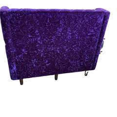 ベルベット　ダイヤモンドステッチ★二人掛けソファ★買取帝国　朝霞店　ハイバックソファの画像