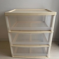【差し上げます】美品　衣装ケース3段