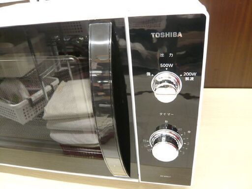 電子レンジ 高年式 美品 東芝 2022年製 ER-WM17 ホワイト フラット庫内