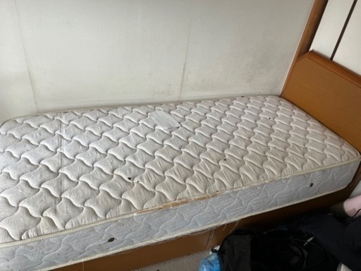 ニトリ　シングルベッド　引出&マットレス付き　市内配達可能