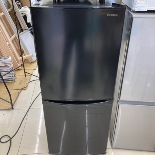 HJ 411【中古】アイリスオーヤマ　冷凍冷蔵庫　IRSD-14A-B  20年製