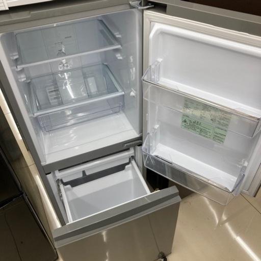 HJ412 【中古】冷凍冷蔵庫　AQUA AQR-13H(s) 二面　19年製