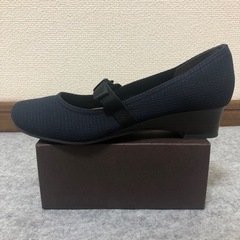 JELLY BEANS パンプス　紺　22.5cmの画像