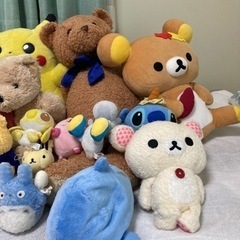 ぬいぐるみ各種の画像