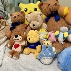 ぬいぐるみ各種の画像