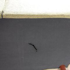 二人掛けソファー　クッション付の画像