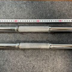 バーベルシャフト バーベルバー 2本セット 長さ約36cm 筋ト...