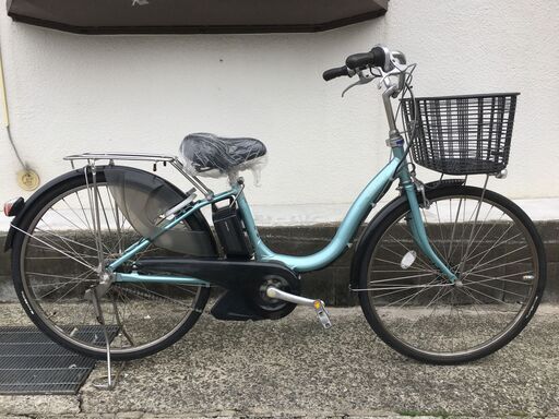 地域限定送料無料　ブリヂストン　アシスタ　ロイヤル　新基準　子供乗せ　12,8AH　水色　ナチュラ　ビビ　神戸市　電動自転車