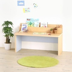 キッズ用【SHIRAI STORE】机、椅子、絵本棚セット→4/5に取りに来てくださる方限定で無料の画像