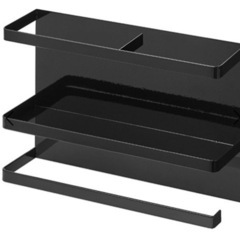 【TOWERシリーズ】山崎実業キッチングッズ3点　ブラックの画像