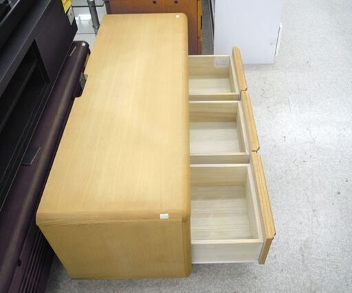 テレビ台 幅120cm タモ材 テレビボード AVボード ☆ 札幌市 北区 屯田 