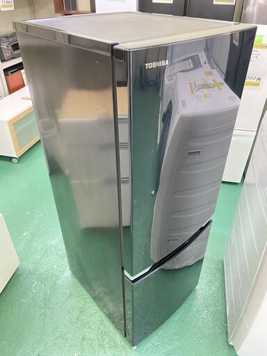 ★東芝★ 2D冷蔵庫 2018年 GR-M15BS（K）TOSHIBA 新生活 一人暮らし 50/60Hz共用 キッチン 生活家電 福島 郡山市 a