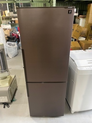 SHARP ノンフロン冷凍冷蔵庫 271L SJ-PD27C-T 2017年製 プラズマクラスター7000搭載 ブラウン シャープ
