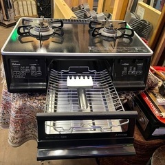 《売約済》　⭕️運搬無料サービスあり⭕️ S-series ガスコンロ PA-A64WCK パロマ テーブルコンロ 都市ガス用 ハイパーガラスコートトップ Sシリーズ ガス台　上位モデル　ハイエンドモデル　左強火力の画像