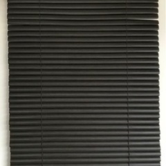 無料　木目ブラインド　2本セット　ブラウン　ニトリ　幅60x丈98cmの画像