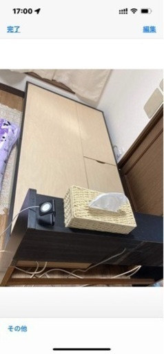シングルベッド　ライト付きフレーム　ドライバー付き
