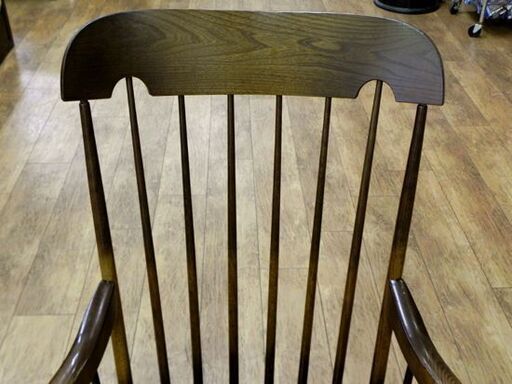 飛騨家具 キツツキマーク ロッキングチェア C63 ウィンザーチェア 木製 揺り椅子 札幌市 厚別区