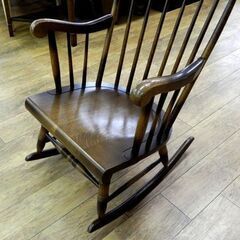 飛騨家具 キツツキマーク ロッキングチェア C63 ウィンザーチェア 木製
