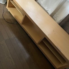 明日には処分テレビボード