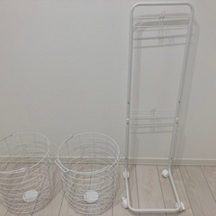 【値下げ】ランドリーラック 洗濯カゴ 新品の画像