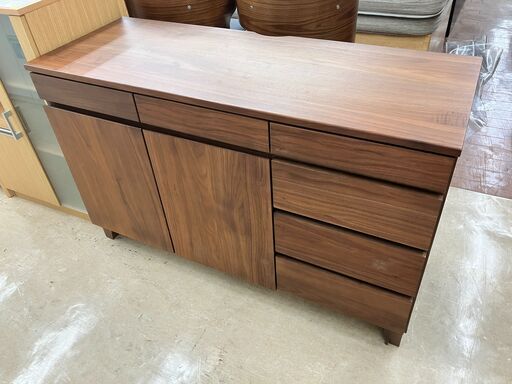 一生紀 BASK バスク SB 120 天然木 キッチンカウンター キッチン台 ボード 収納 No.2814● ※現金、クレジット、ぺイペイ、スマホ決済対応※